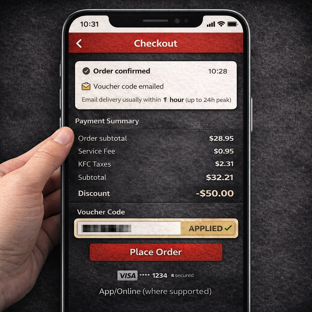KFC $50 Digital Voucher Code (AU) — Email Delivery - Image 4