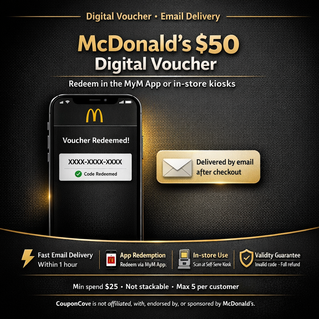 McDonald’s $50 Digital Voucher Code (AU) — Email Delivery - Image 4